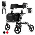 HSA/FSA Eligible Rollator Walker with Seat, Rolling Walkers for Seniors with Cup Holder, Foldable Lightweight Rolling Walker with Seat & Brakes, Folding Adult Walker with Seat & Wheel by OOSOFITT
