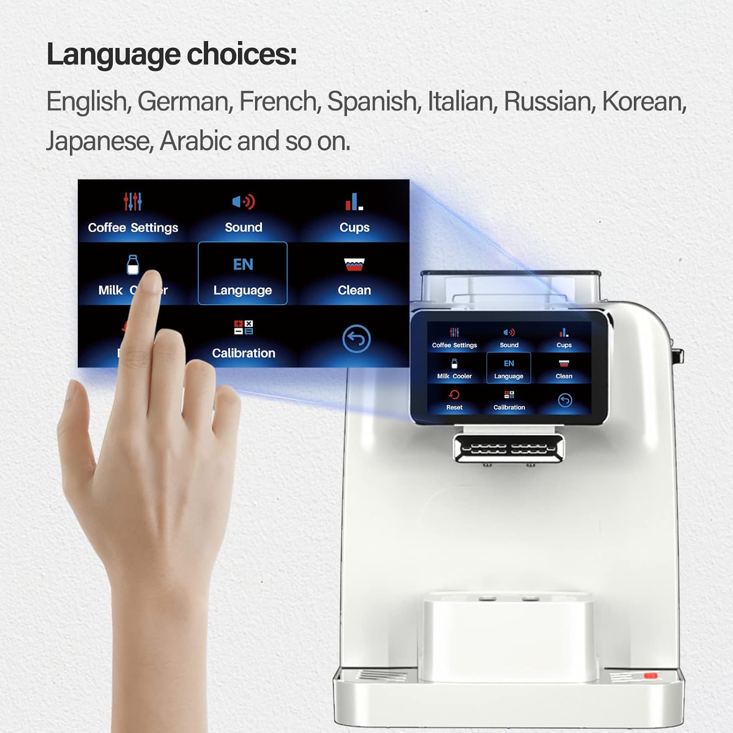 Automatic Espresso Coffee Machine with Milk Jug and Built-in Refrigerator S31347