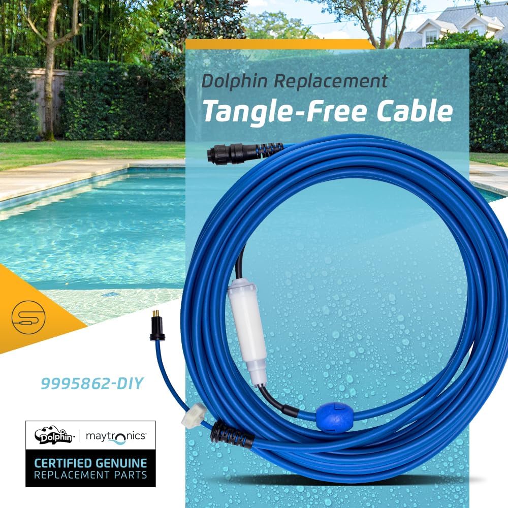 60 FT Blue Cable with Swivel for Tangle-Free Operation Z7348