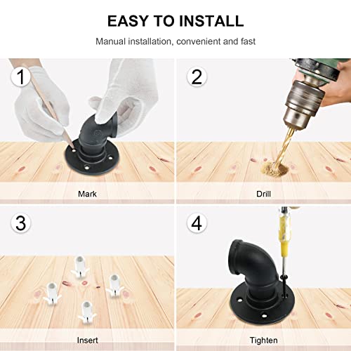 Industrial Staircase Handrail Non-Slip Wall Mount Pipe Bar for Steps E721837