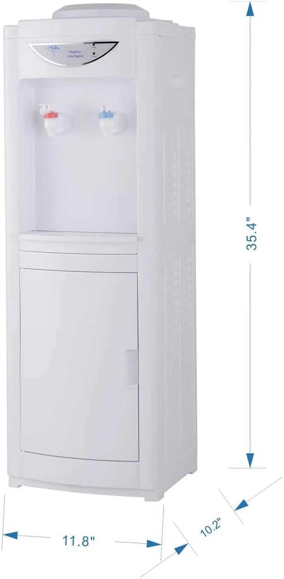 Hot & Cold Water Dispenser with Child Safety Lock, Top-Loading, White K439