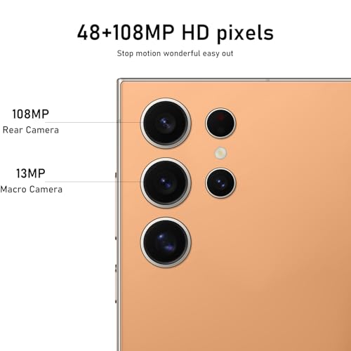 Unlocked 5G Smartphone 6+256GB, 108MP Camera, 6800mAh E5868