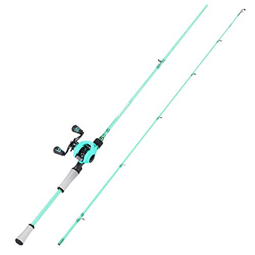 Spinning & Baitcasting Fishing Rod Reel Combo, Graphite 2-Piece M391131