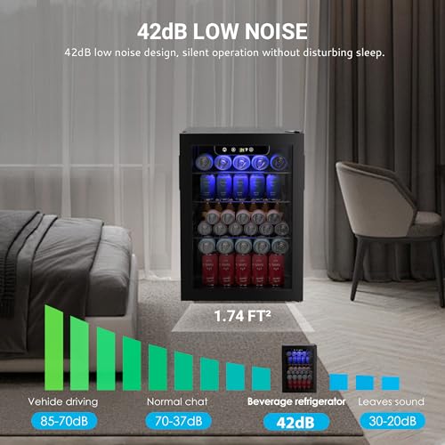 Mini Fridge with Glass Door for Beverages, 2.7 cu.ft X73062