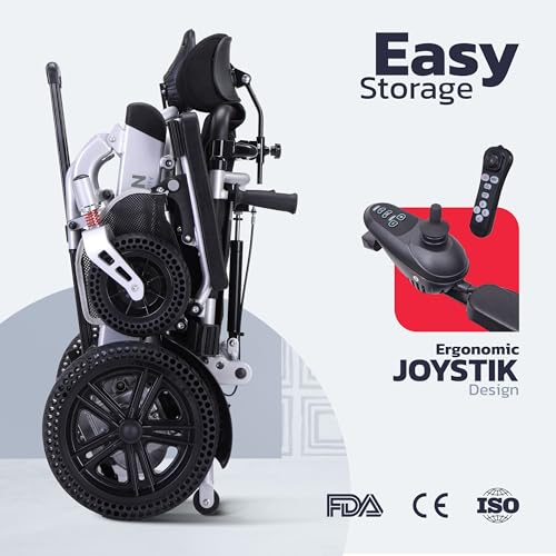 Reclining Foldable Electric Wheelchair for Adults with 25 Mile Range E45847
