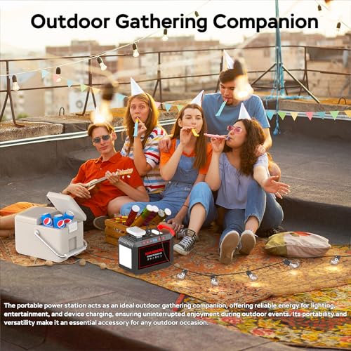Portable Power Station 88Wh Camping Lithium Battery Solar Generator with AC Outlet S182630