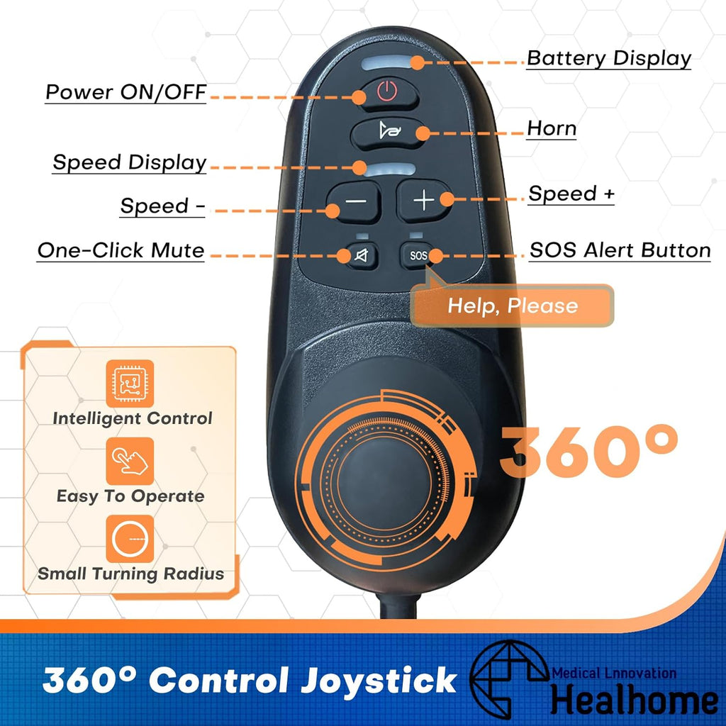 Portable Electric Wheelchair for Adults, Lightweight and Easy to Carry S9286