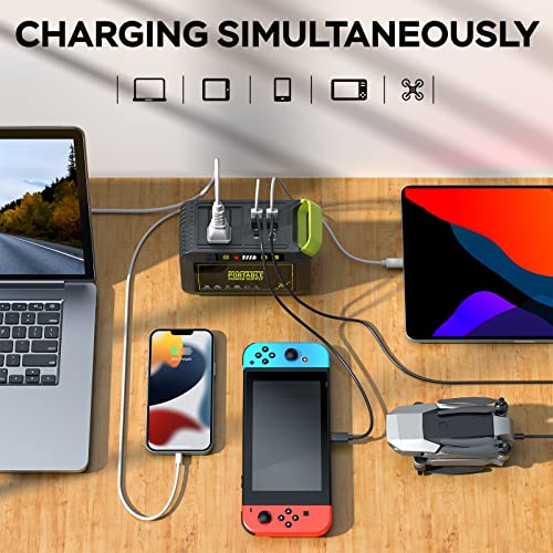 Portable Power Station 88Wh Camping Lithium Battery Solar Generator with AC Outlet S182630