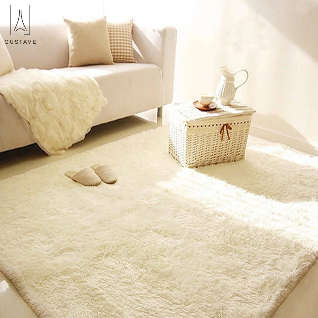 Large Fluffy Area Rug for Living Room Bedroom Home Decor, Beige P247315