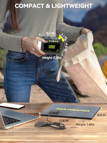 Portable Power Station 88Wh Camping Lithium Battery Solar Generator with AC Outlet S182630