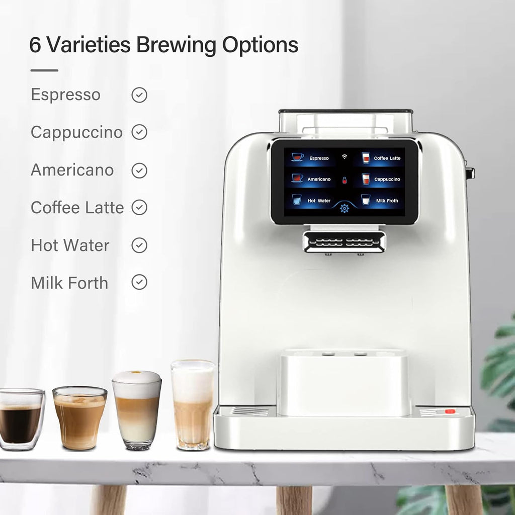 Automatic Espresso Coffee Machine with Milk Jug and Built-in Refrigerator S31347