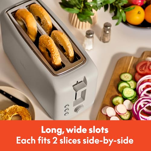 2 Slice Slim Toaster with 6 Shade Control, Reheat & Cancel, Removable Crumb Tray E366018