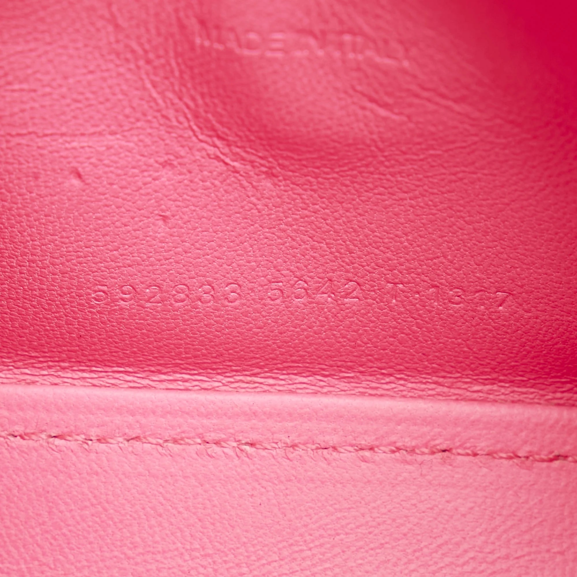 Pink Calf Leather Satchel N8969