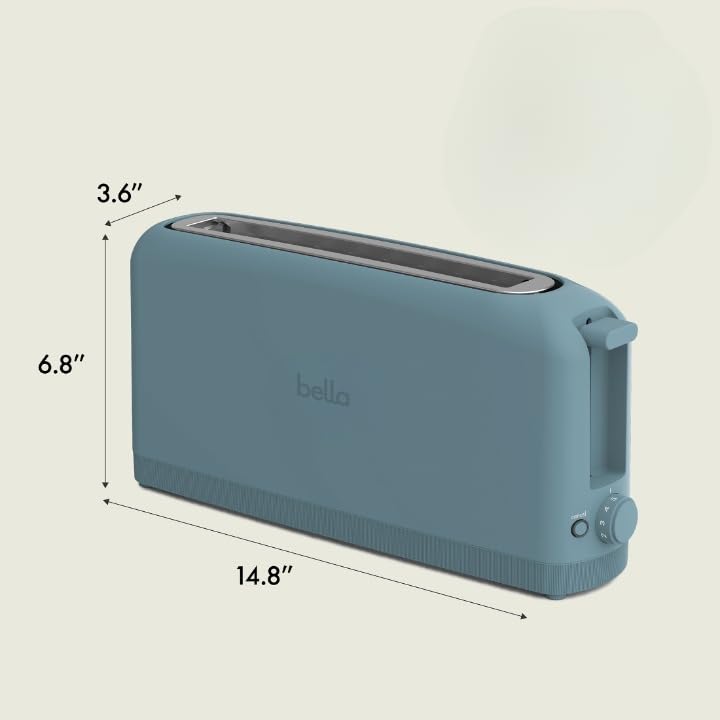 2 Slice Slim Toaster with 6 Shade Control, Reheat & Cancel, Removable Crumb Tray E366018
