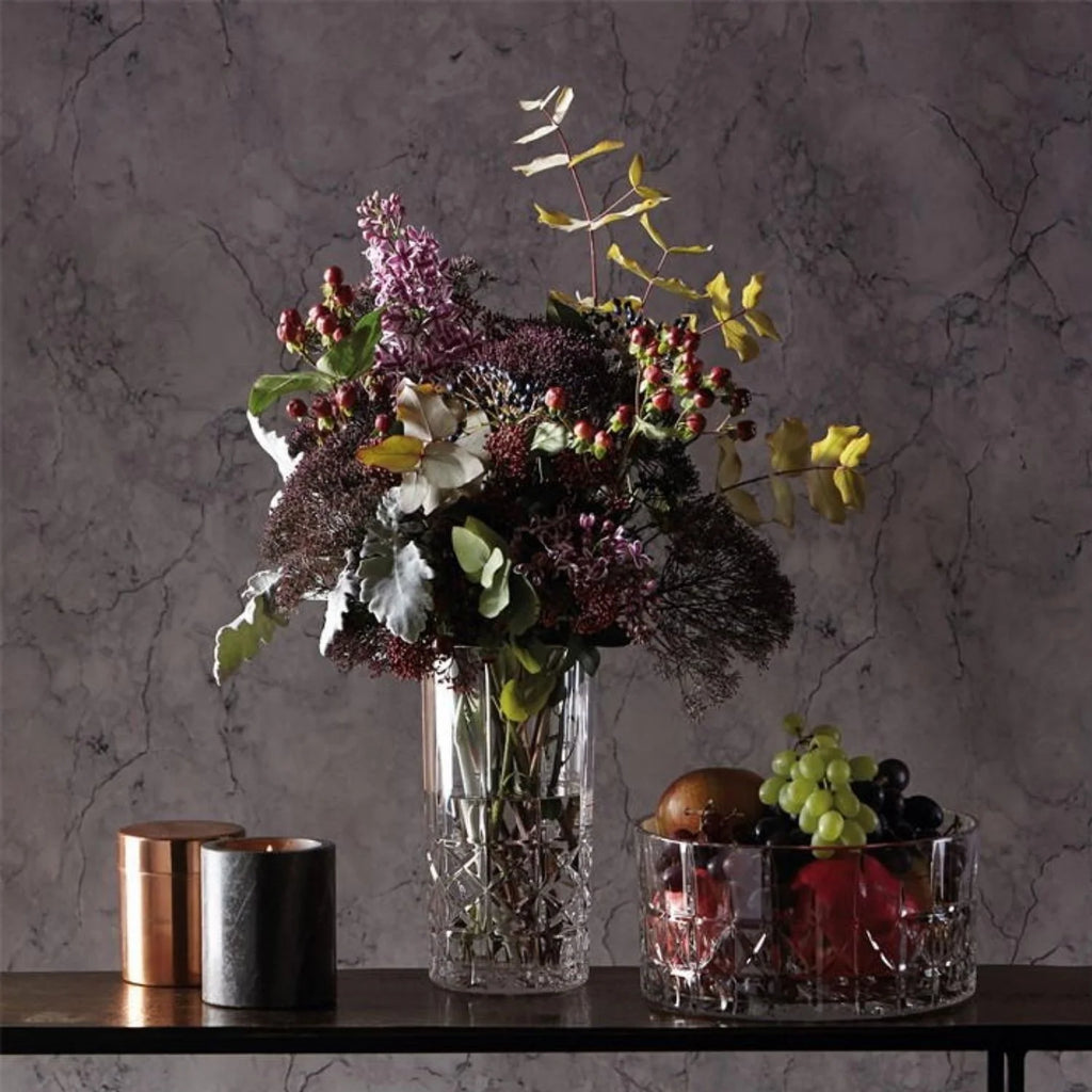Crystalline Clear Glass Vase, 9 inches Z570692