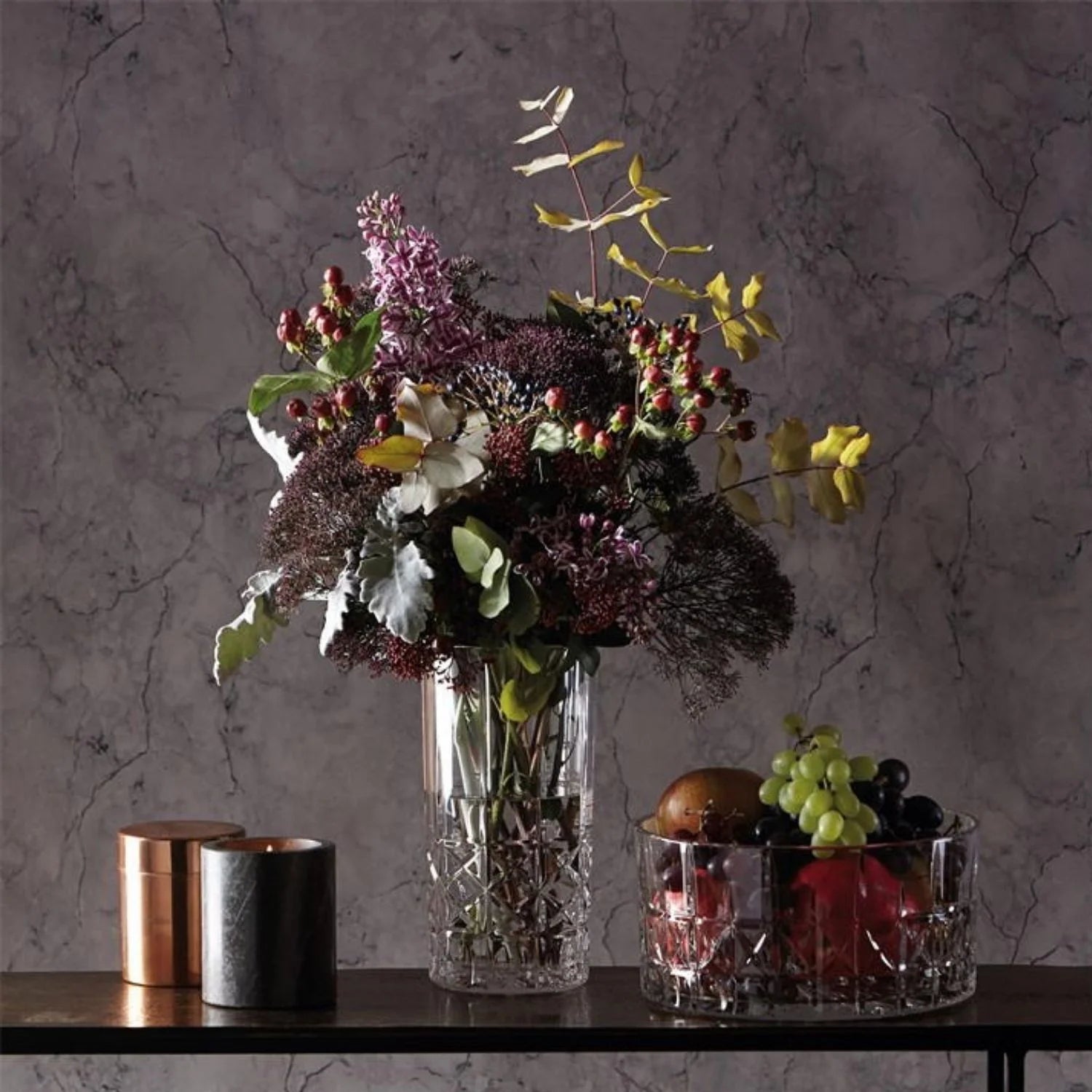 Crystalline Clear Glass Vase, 9 inches Z570692