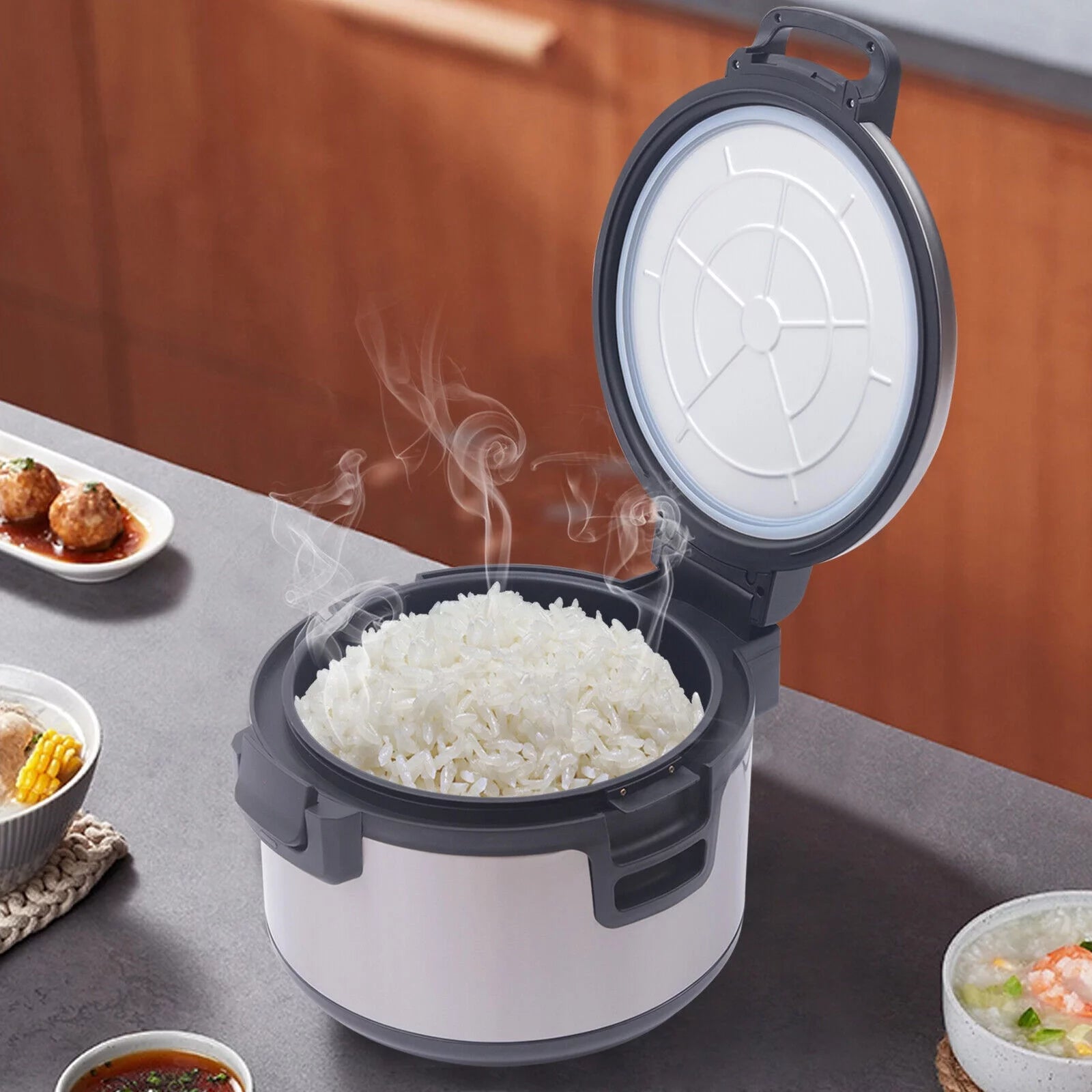 Commercial Rice Warmer Stainless Steel Electric Sushi Rice Cooker Non Stick Inner Pot