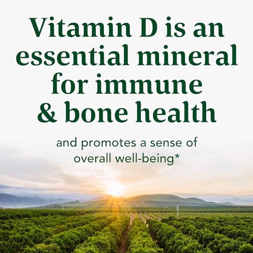 Vitamin D3 2000 IU Supplement for Immune and Bone Support, 90 Tablets U345306