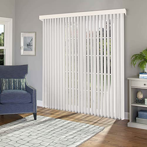 Vertical Blinds for Doors, Blackout Window Shade, 78"W x 84"H Q307