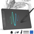 VEIKK VK1060PRO V2 Drawing Tablet, 10 x 6 Inch Graphics Pen Tablet with 8 Shortcut Keys, 8192 Levels Battery Free Supports Tilt Function, Work for Digital Art Drawing, Designing