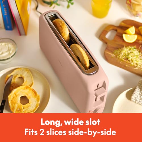 2 Slice Slim Toaster with 6 Shade Control, Reheat & Cancel, Removable Crumb Tray E366018