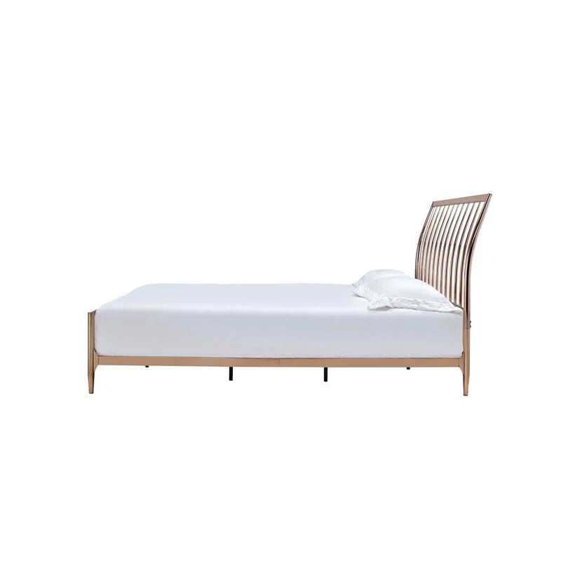 Contemporary Queen Metal Frame Sleigh Bed G992