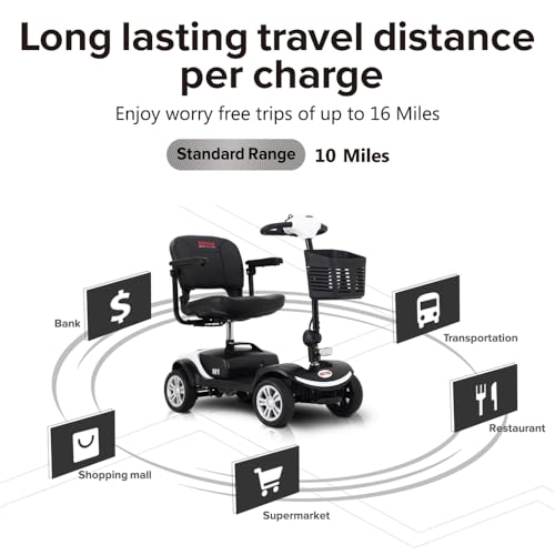 Compact 4-Wheel Mobility Scooter for Seniors and Adults I17996
