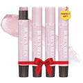Burt,S Bees Shimmer Lip Tint Stocking Stuffers Set, Tinted Lip Balm Stick, Moisturizing For All Day Hydration With Natural Glowy Pigmented Finish & Buildable Color, Champagne (4-Pack)