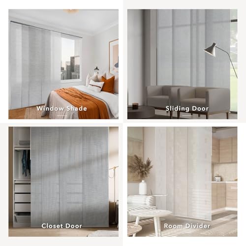 Adjustable Sliding Track Vertical Blinds for Windows, Room Dividers X60372