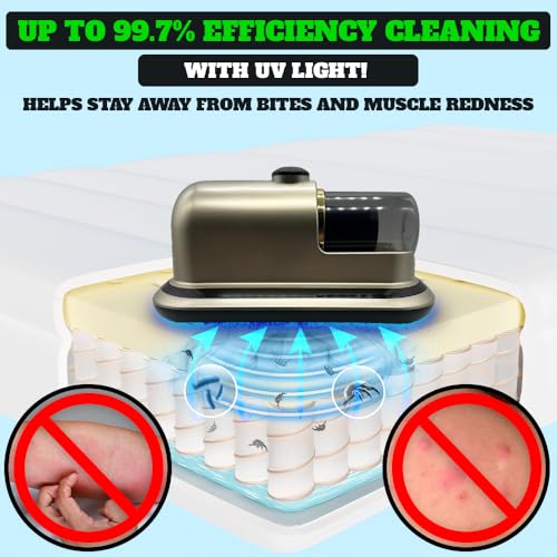 Cordless Mattress Vacuum Cleaner for Deep Cleaning, Red K99962