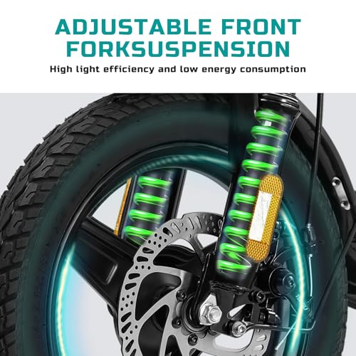 Foldable Electric Bike for Adults, 560W Motor, 48V Battery, 24MPH J5055
