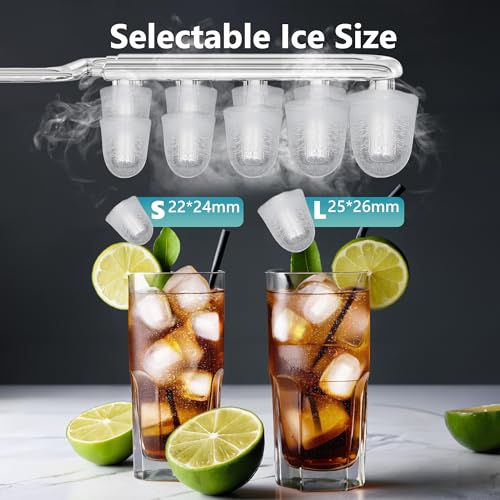 Nugget Ice Maker Countertop, 34lbs Per Day, Auto-Cleaning, Portable with Basket and Scoop Z503075