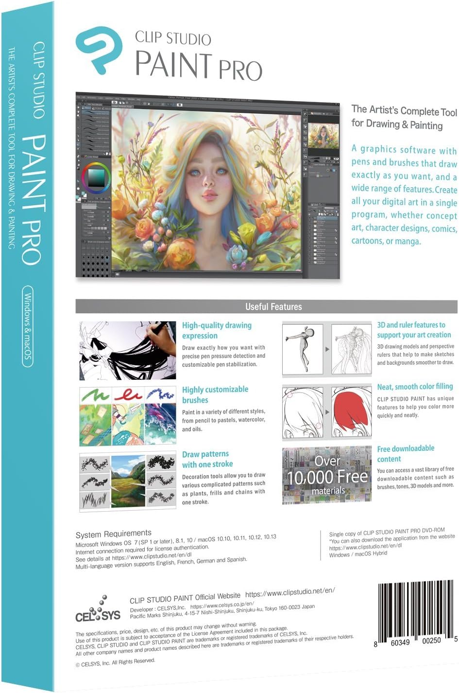 Clip Studio Paint Pro - Perpetual License - Windows & MacOS M524