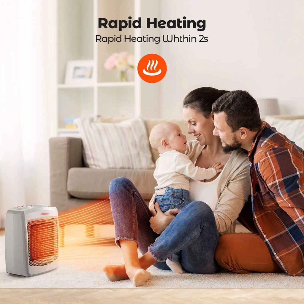 Ceramic Space Heater with Thermostat for Home and Office C1249