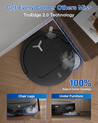 Robot Vacuum and Mop, 18500Pa Suction, Auto-Lift, Self-Emptying X838
