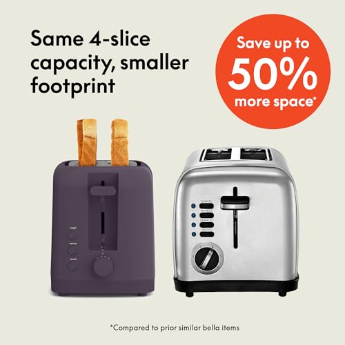 2 Slice Slim Toaster with 6 Shade Control, Reheat & Cancel, Removable Crumb Tray E366018