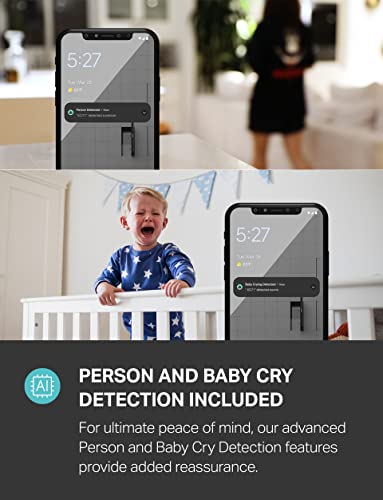 Indoor Pan/Tilt Smart Security Camera, 1080p HD with Night Vision and Motion Detection C1819