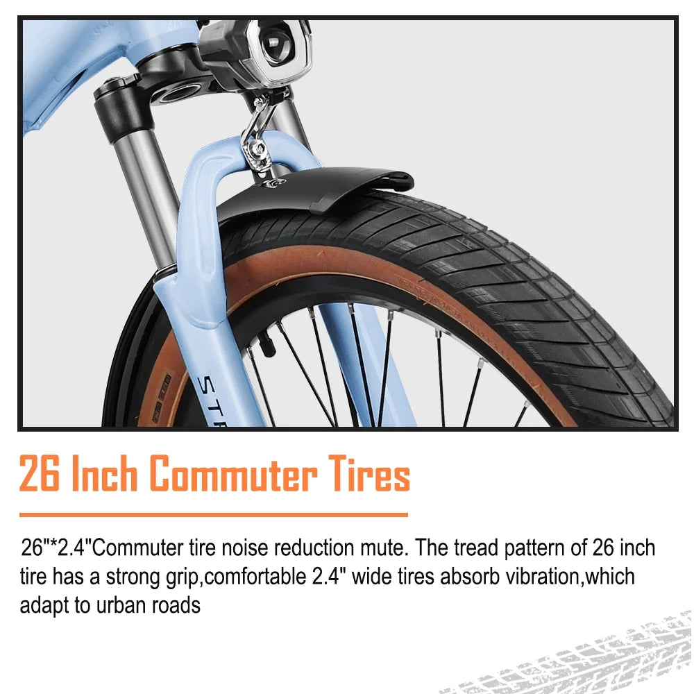 Electric Bike for Adults, 500W, 48V 12Ah, 7-Speed N3746
