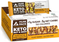 Nut & Seed Bar Peanut Butter Dark Chocolate | Munk Pack Low Carb Keto & Plant Based Snacks | Nutritious & Gluten Free | No Added Sugar, Erythritol Free Snack And Breakfast Bars | 12 Bars