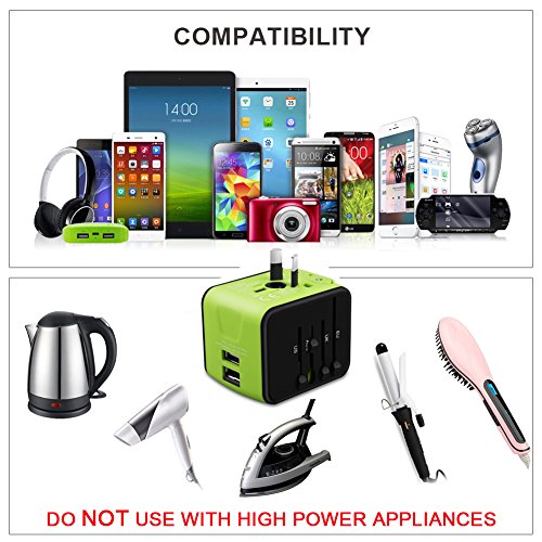 Universal Travel Adapter with USB and Type C, UK/US/AUS/EU Plugs C109979