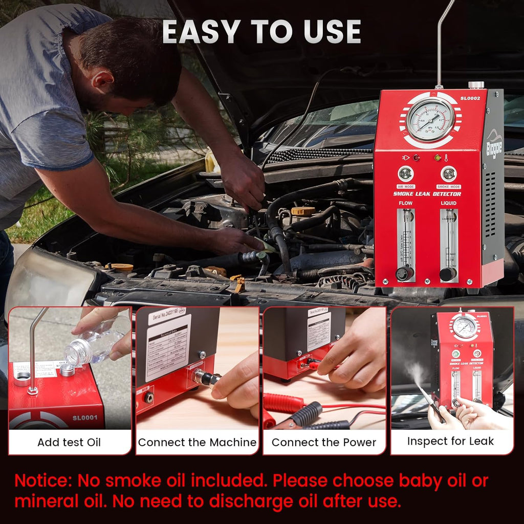 EVAP Smoke Machine Dual Mode 12V Fuel Pipe Leak Detector Tester K86996