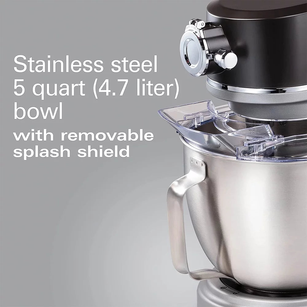 Stand Mixer 5 Quart with Specialty Attachment Hub and Kitchen Timer E546339