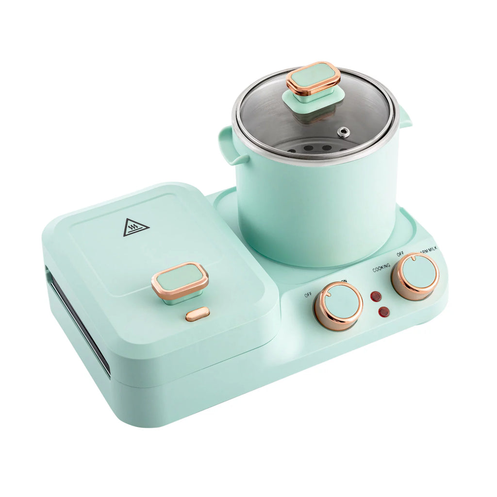 3 in 1 Breakfast Station with Frying Pan and Non-stick Plate N4833