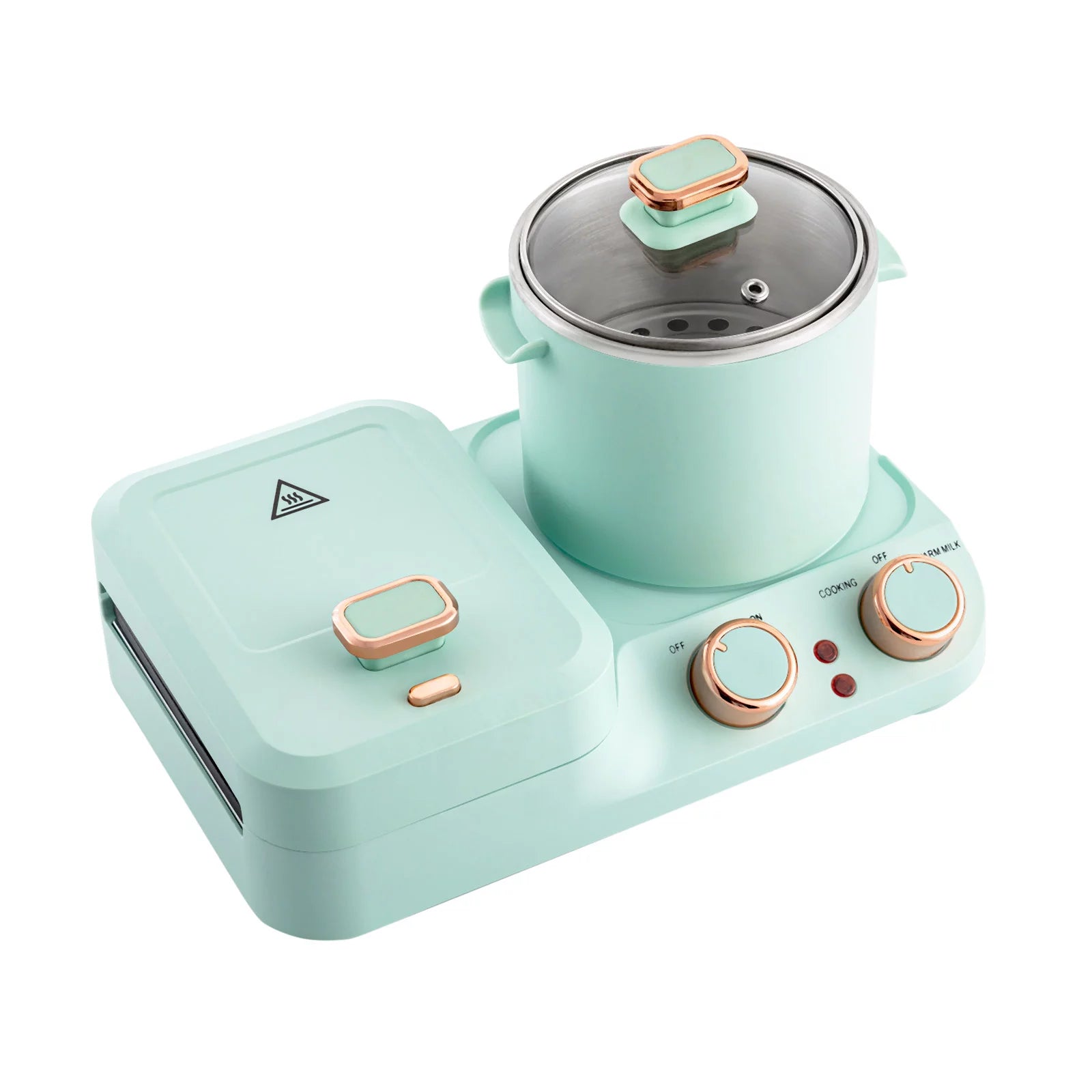 3 in 1 Breakfast Station with Frying Pan and Non-stick Plate N4833