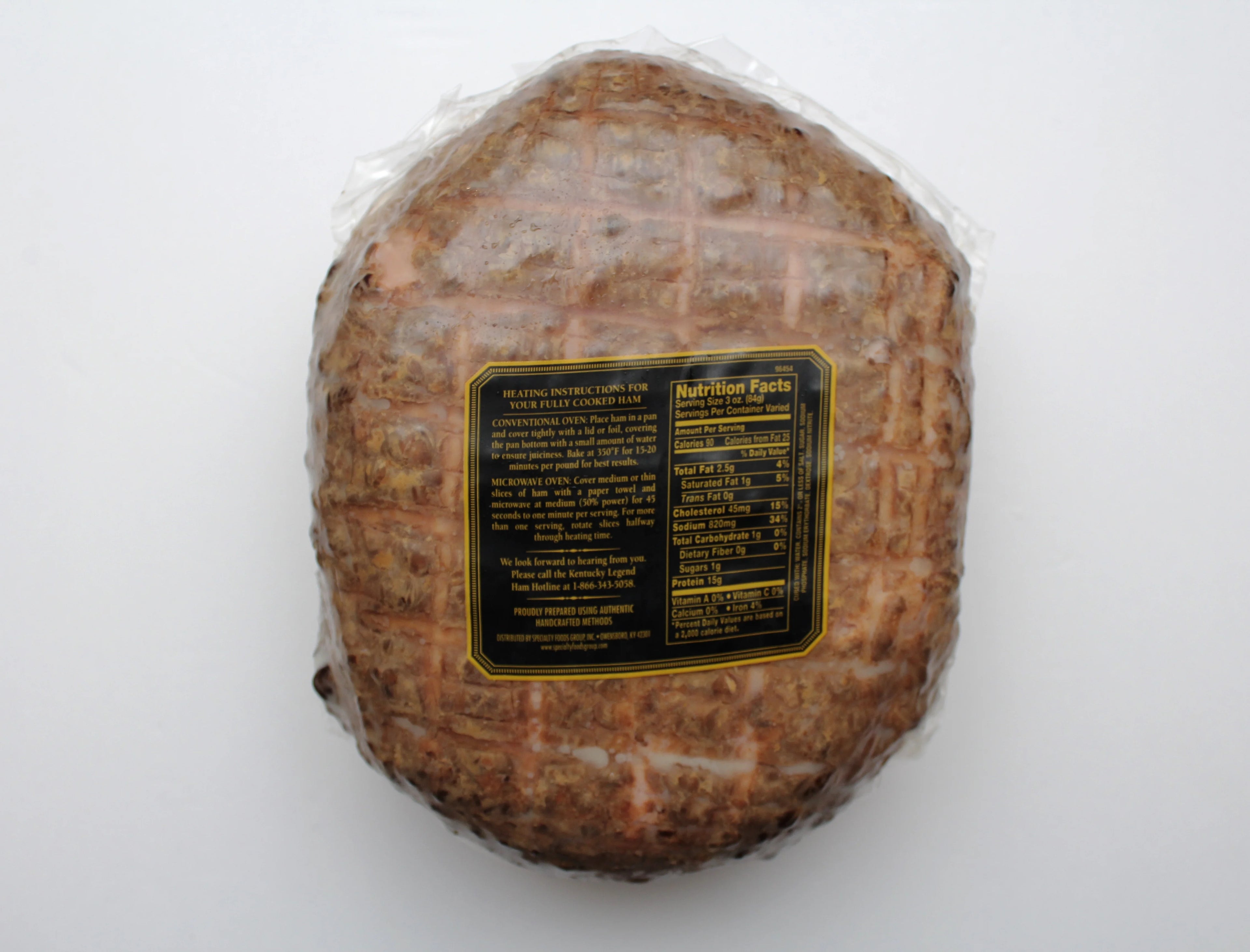 Smoked Ham, Gluten-Free, 3 oz Serving X556031