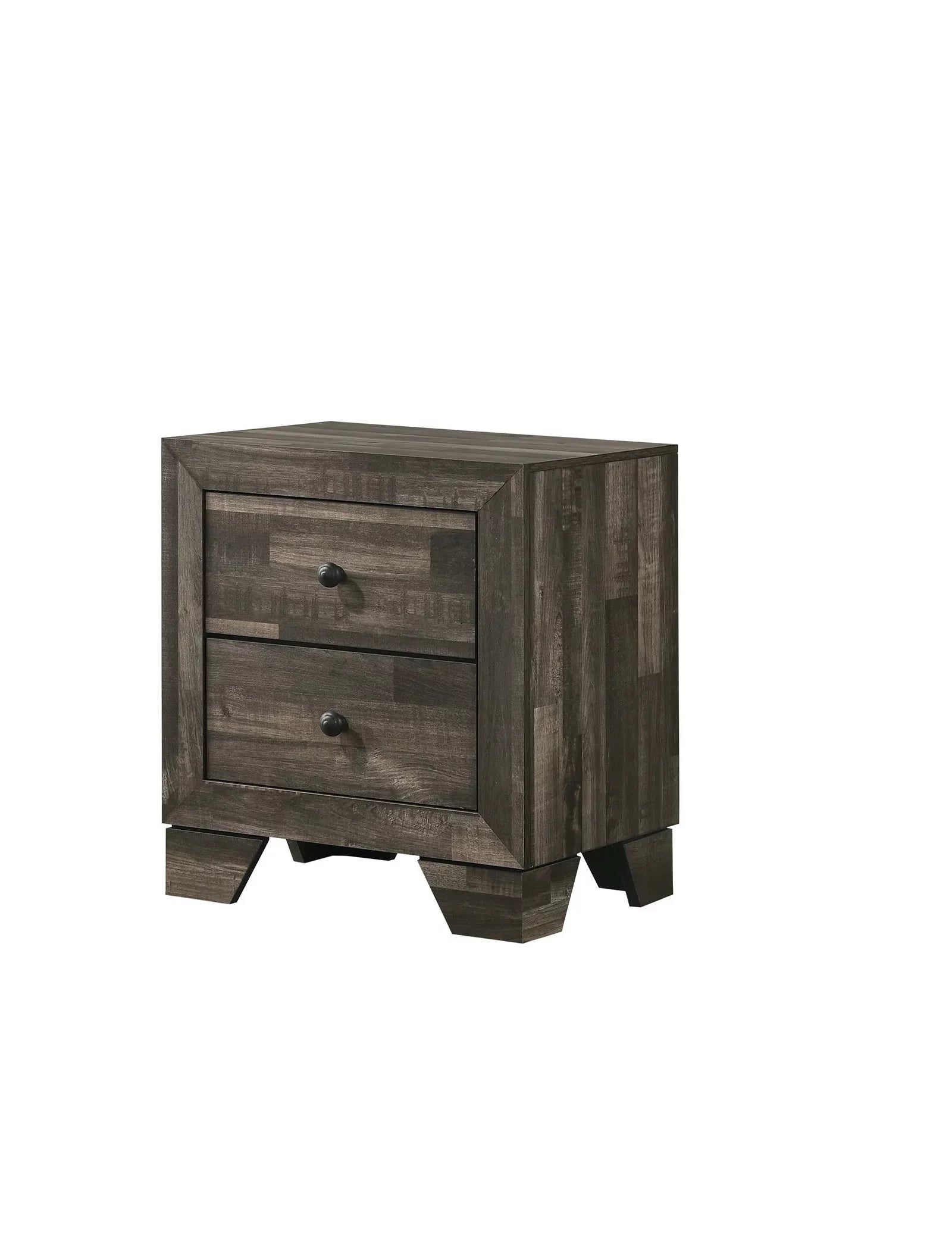 Queen Size Platform Bedroom Set with Dresser, Mirror and Nightstand O67768