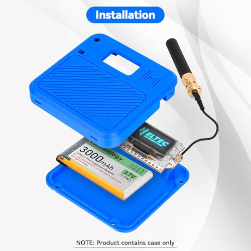 2 Pack ESP32 LoRa V3 Development Board with 915MHz Antennas, 3000mAh Battery, Meshtastic Case, OLED Display for Arduino LoRaWAN IOT D8768