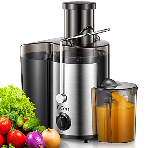 Juicer Machine, 800W Centrifugal Extractor with Wide Mouth Feed Chute, Stainless Steel, BPA-free V753