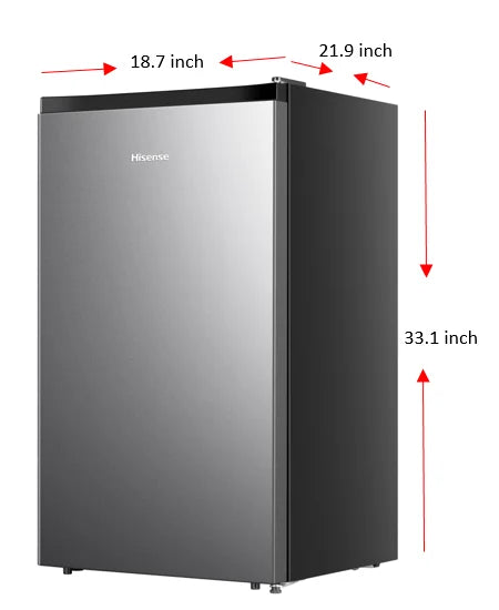 Single Door Mini Fridge with Chiller, Silver F25945