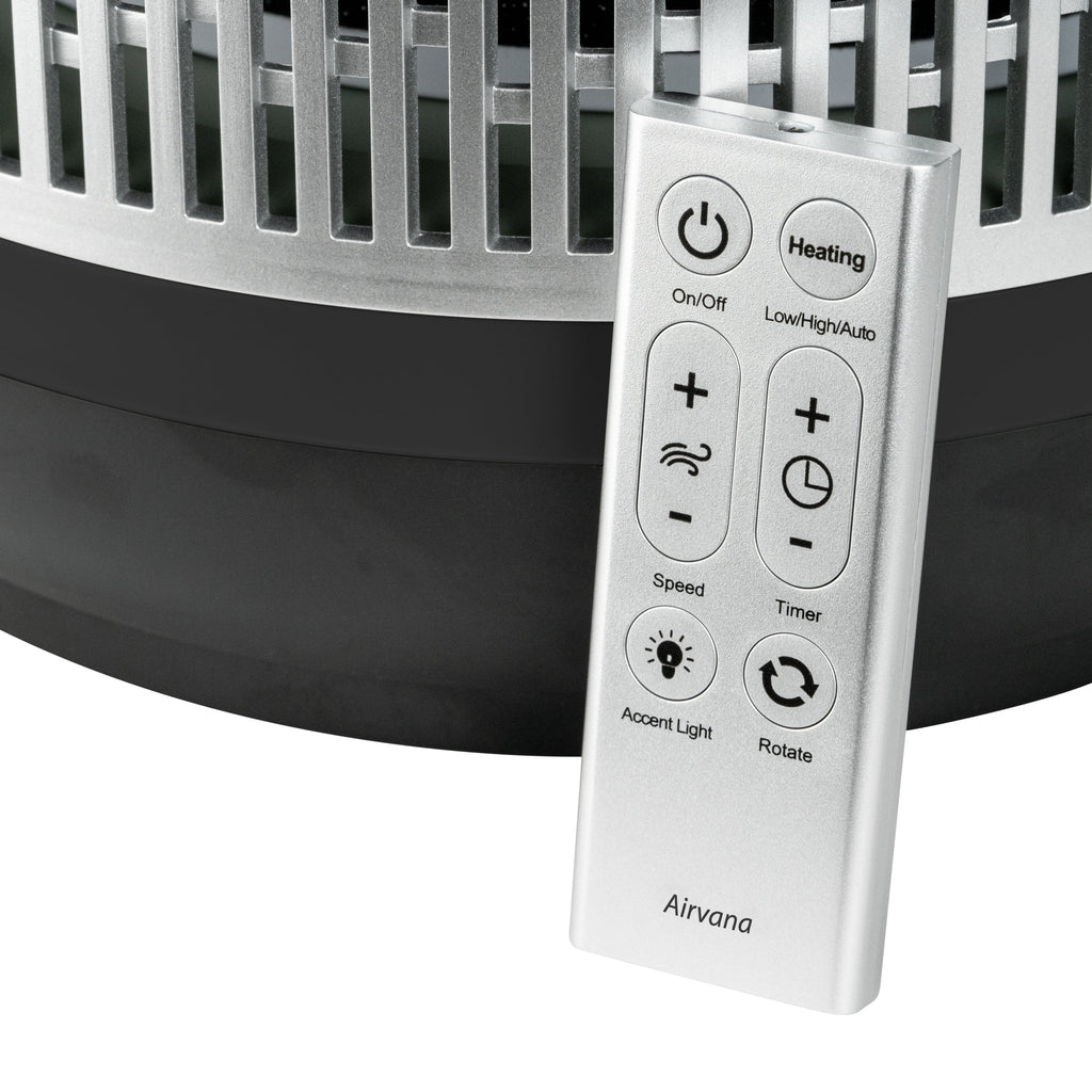 3-in-1 Air Purifier Heater Fan, Black Y39657